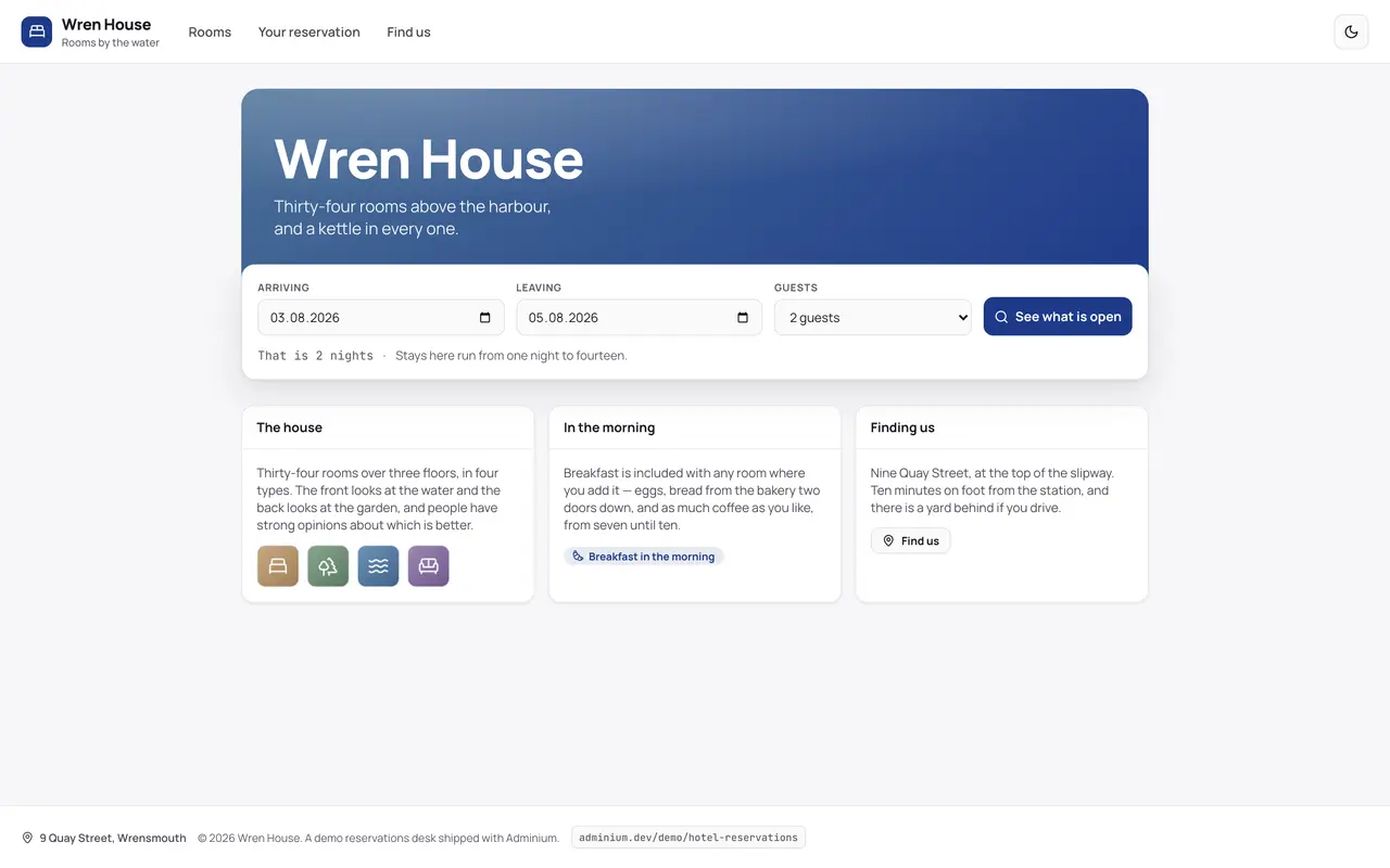 Hotel Reservations — Searching dates